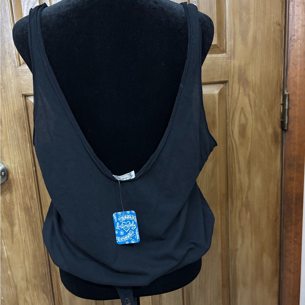 NWT Intimately Free People Size Small Black Sleeveless Sydney Bodysuit - Picture 5 of 8